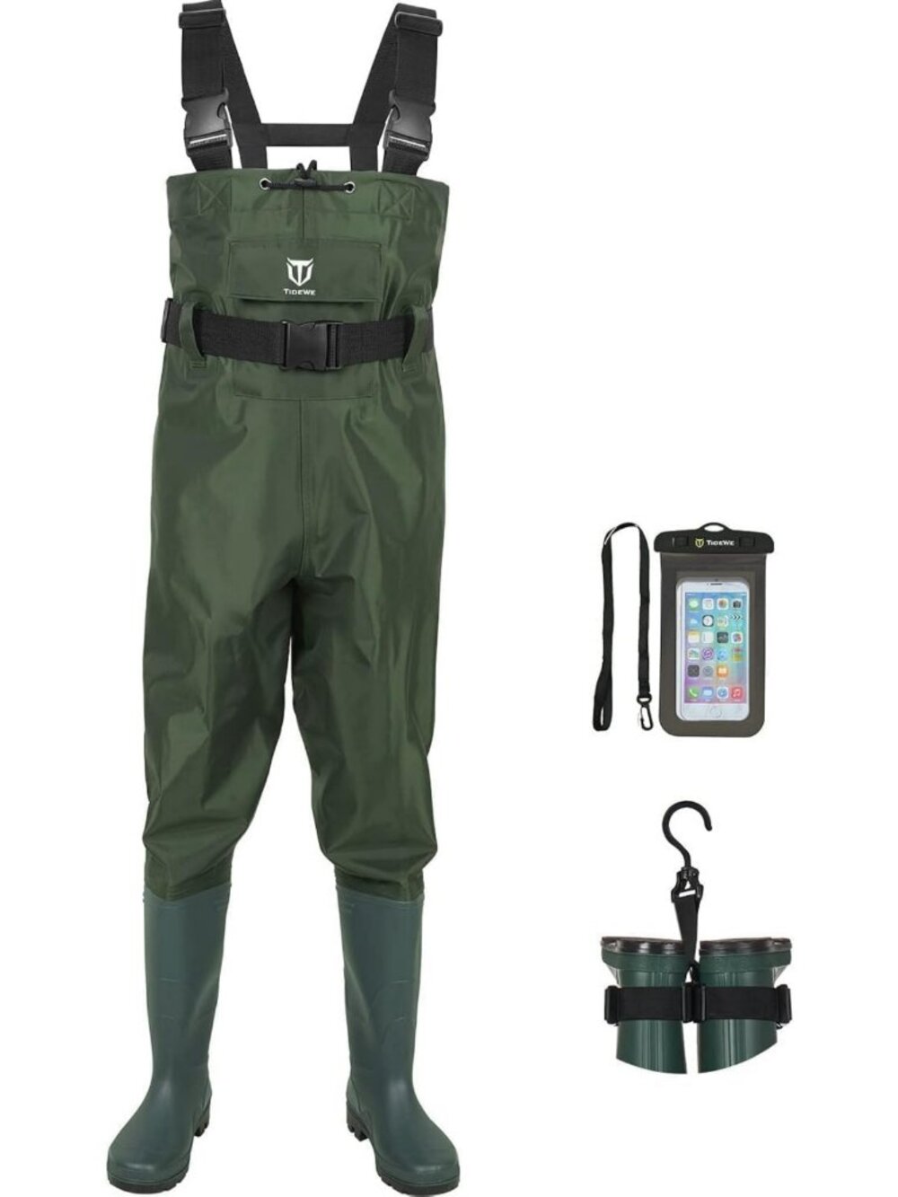 Waterproof Chest Waders for Fishing, Hunting & Outdoor Activities - Unisex